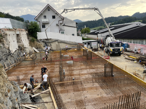 Temeljna plošča Vila Blok Zagorje